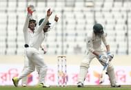 Handscomb has the tendency to camp on the back-foot